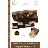 Denguva #OkeyTakımı Kir Tutmayan Çizilmeye Dayanıklı Gold Ahşap Lüks Ev Kafe Okey Takımı