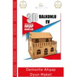 Denguva #Oyuncak Eğitici Eğlenceli 3mm Ham MDF Boyanabilir 3D Sök Tak Puzzle Demonte Ahşap Oyun Maket