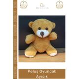 Denguva #Oyuncak Kaliteli Yumuşak Antialerjik 25 cm Sevimli Hediye Bebek Kahverengi Peluş Oyuncak Ayıcık