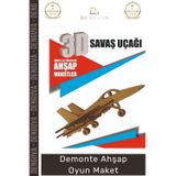Denguva #Oyuncak Lazer Kesim MDF Boyanabilir 3D Puzzle Eğitici Eğlenceli Hobi Demonte Ahşap Oyun Maket