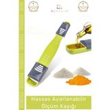 Denguva Özel Üretim Pratik Gıda Ölçüm Şeker Tuz Kahve Baharat Hassas Ayarlanabilir Ölçüm Kaşığı