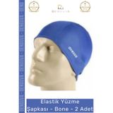 Denguva Özel Üretim Su Geçirmez Silikon Yüzücü Havuz Ve Deniz Bonesi Elastik Yüzme Şapkası 2'li Set