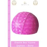 Denguva Özel Üretim Su Geçirmez Yüzücü Havuz Deniz Bonesi Dayanıklı Elastik Esnek Bez Yüzme Şapkası 2'li Set