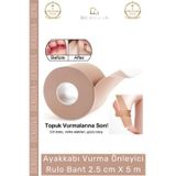 Denguva Özel Üretim Topuk Koruyucu Konforlu Esnek Ayak Sağlığı Ayakkabı Vurma Önleyici Rulo Bant 2.5 cm X 5