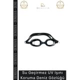 Denguva Premium Ayarlanabilir Kayış Su Geçirmez Uv Işını Koruma Silikon Plastik Antifog Çocuk Deniz Gözlüğü