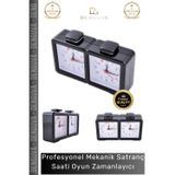 Denguva Profesyonel Taşınabilir Analog Pilli Bonus Turnuva Mekanik Satranç Saati Oyun Zamanlayıcı