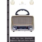 Denguva #Radyo RT819 Solar Enerjili Bluetooth Fenerli Nostalji Taşınabilir Ses Sistemi Mp3 Player Müzik