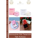 Denguva #TakıKutusu Çekmeceli Sonsuzluk Hediye Çantalı Best Wishes Modern Yüzük Gül Tasarımlı Takı Kutusu