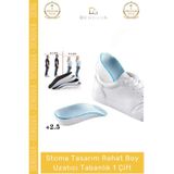 Denguva #UzatıcıTabanlık Ortopedik Gizli Topuk Destekli EVA Bellek Köpük Boy Uzatıcı Tabanlık 2,5 Cm 2 Adet