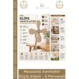 Denguva #Vantilatör Masaüstü Sessiz Portatif Tasarruflu Esnek Başlıklı Soğutucu Güçlü Klipsli 5 Pervaneli