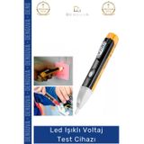 Denguva #VoltajCihazı LED Işıklı Sesli Uyarı Hassas Algılama Dijital Faz Kontrolü Temassız Voltaj Test Cihaz