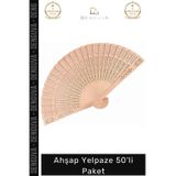 Denguva #Yelpaze Doğal Tasarım Düğün Nişan Kına Davet Hediyelik Ekonomik Kaliteli Ahşap Yelpaze 50'li Paket