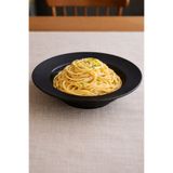 Denia Home | Lento | 4'lü Mat Siyah Makarna Tabağı 26 Cm