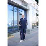 DENİKK TREND MODEST ÖZEL TASARIM PREMİUM DESIGN FERMUARLI ALT ÜST TUNİK PANTOLON TAKIM Lacivert495 L/XL