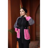 DENİKK TREND MODEST ÖZEL TASARIM PREMİUM DESIGN FERMUARLI ALT ÜST TUNİK PANTOLON TAKIM Siyah450 L