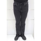 Denim Cartel Fistan Store Erkek Çizgili Yüksek Bel Rahat Kesim Boru Paça Jean Pantolon - Füme - 31