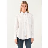 Denim DT10060-2 Beyaz Kadın Gömlek