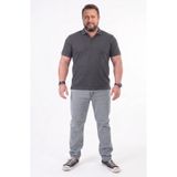 Denim Gri Erkek Kot Pantolon Likralı Klasik Kesim Büyük Beden Jean