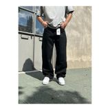 denim pasaport Erkek Yeni Sezon Siyah Baggy Pantolon