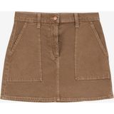 Denim Trip Açık Kahve Kadın Denim Etek Mini Skirt Fit Mini Boy Açık Kahver - L - Mavi