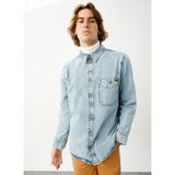 Denim Trip JOSEPH Regular Fit Açık İndigo Erkek Jean Gömlek - 2XL - Mavi
