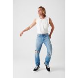 Denim Trip Marcel Slim Straight Fit Destroylu Açık Indigo Erkek Jean Pantolon - Mavi