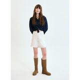 Denim Trip Rahat Fit Balon Kol Rinse Koyu İndigo Kadın Jean Gömlek - Lacivert