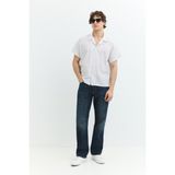 Denim Trip Route Loose Fit Vintage Koyu Indigo Erkek Jean Pantolon - Koyu İndigo - 36 / 32
