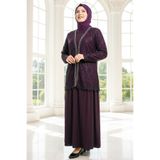 DENİMİNİ Taş İşleme Detaylı Dantel Ceketli Tesettür Abiye Elbise DNMA2309