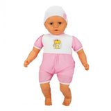 Denis Bebek 60 Cm. 60012 - Pembe Puantiyeli-Beyaz Bere