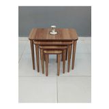 deniss home 4'lü Mdf Ahşap Zigon Sehpa