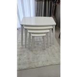 deniss home Dörtlü Mdf Ahşap Zigon Sehpa Bej
