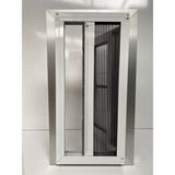 Deniz Cam 90-120 x 170-220 cm Yatay Pileli Plise Akordiyon Sürme Katlanır Beyaz Sineklik