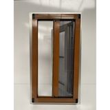 Deniz Cam Sineklik Plise Yatay Sineklik Pileli Plise Akordiyon Sürme Katlanır Sineklik Açık Kahve - 40-60 x 100-140 cm