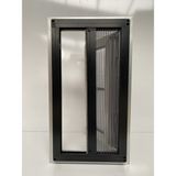 Deniz Cam Sineklik Plise Yatay Sineklik Pileli Plise Akordiyon Sürme Katlanır Sineklik Siyah - 40-70 x 170-220 cm