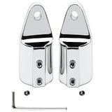 Deniz Çifti 316SS Ağır Hizmet Bimini Üst Kapak Dış Göz Sonu Tekne Bağlantı Parçaları İki Vidalı Donanımı 7/8" veya 1" OD Yuvarlak Boru (7/8" (22 mm) 2 ADET)