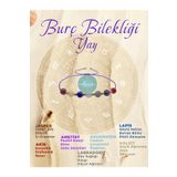 Deniz Doğal Taş Doğal Taş Yay Burç Bilekliği Jasper-Ametist-Akik-Akuamarin-Labradorit-Kalsit-Lapis