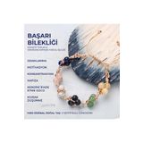 Deniz Doğal Taş Sertifikalı Başarı Bilekliği Lapis Lazuli, Sodalit, Yeşim, Aventurin Doğal Taşlı %100 El İşçiliği