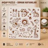 Deniz Dostları Eğitici Ahşap Puzzle – 20X20 Cm Okul Öncesi Zeka Geliştirici Oyuncak