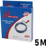 Deniz El Aletleri Lavabo ve Gider Boru Açar 5mt Susta Spiral Esnek Yay