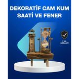 Deniz Feneri Tasarımlı Ahşap Kum Saati – Retro Masa Aksesuarı P96791s5496