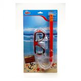 Deniz Gozluklu Cocuk Snorkel Set Kırmızı