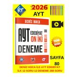 Deniz Hoca Ayt Edebiyat 12 Deneme 288 Soru Kr Tablet Kalem Ösym Tarzı Sorular Yeni Müfredat Kurs