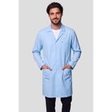 DENİZ İŞ Erkek Gömlek Yaka Uzun Boy Açık Mavi, Füme, Bordo, Saks, Lacivert Alpaka Doktor ve Öğretmen Önlüğü