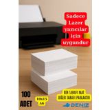 Deniz Karton 100 Adet Parlak & Mat A6 10x15 Kart - Davetiye Kağıdı - Not Kartı - 250gr