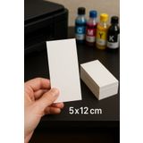 Deniz Karton 5x12 cm Toka Kartı - Takı Kartı - Bujiteri Kartı - 1.Hamur Baskıya Uygun Kağıt - 150 Adet