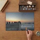 Deniz Kıyısı - Iskele Tasarımı 240 Parça Ahşap Puzzle Ahşap Kutuda MP02756