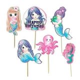 Deniz Kızı Happy birthday 6 lı Kürdan