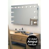 DENİZ KOÇ GRUP 100x70cm Kulis Işıklı Makyaj Aynası