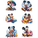 Deniz Parti Mickey Mouse Yenilebilir Cupcake ve Pasta Resim Baskı - 1 Adet